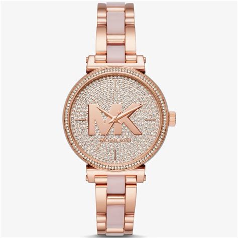 uhr von michael kors in gold sofie|Michael Kors Women's Sofie Three.